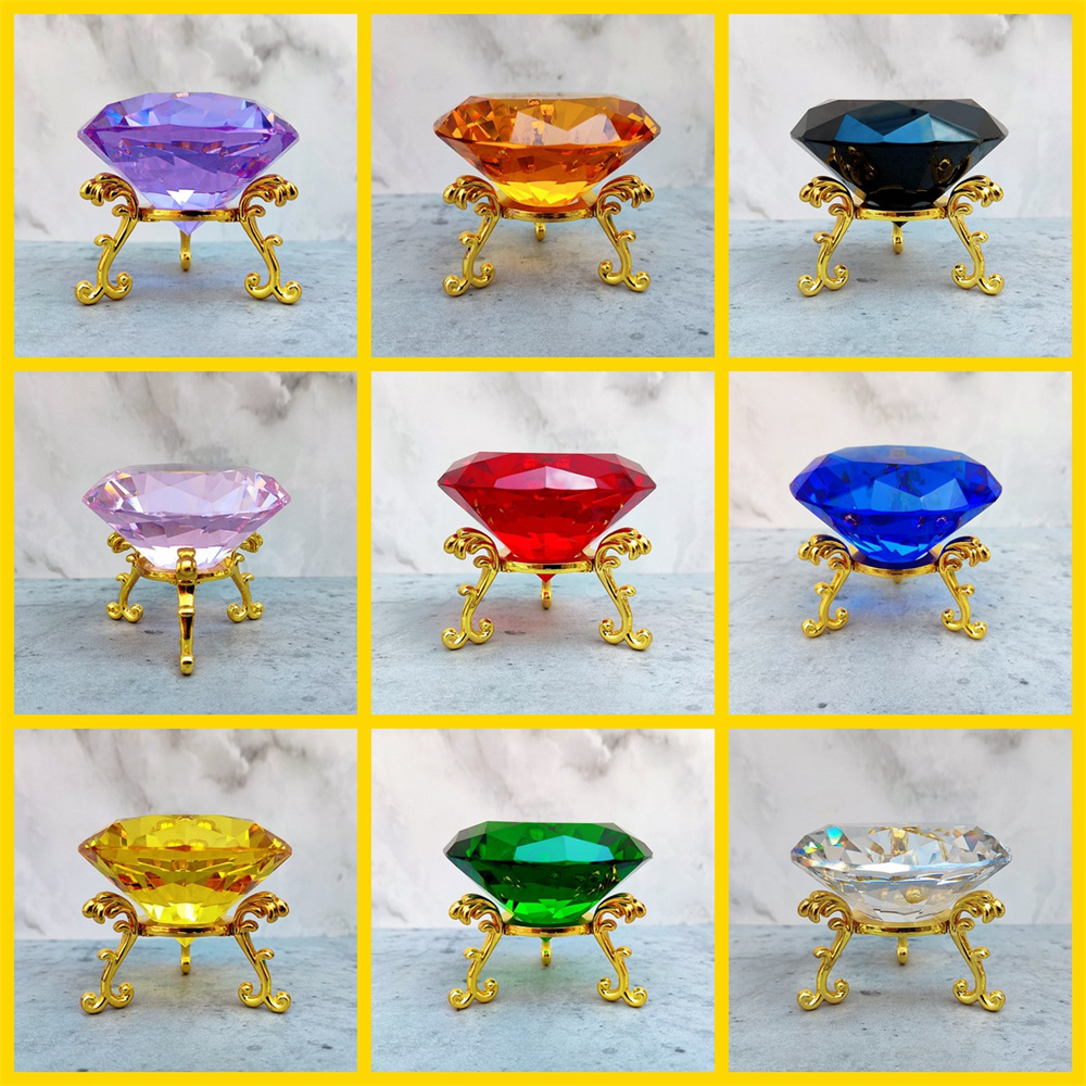 Paper Weight Crystal - Diamant en cristal K9 de 80mm