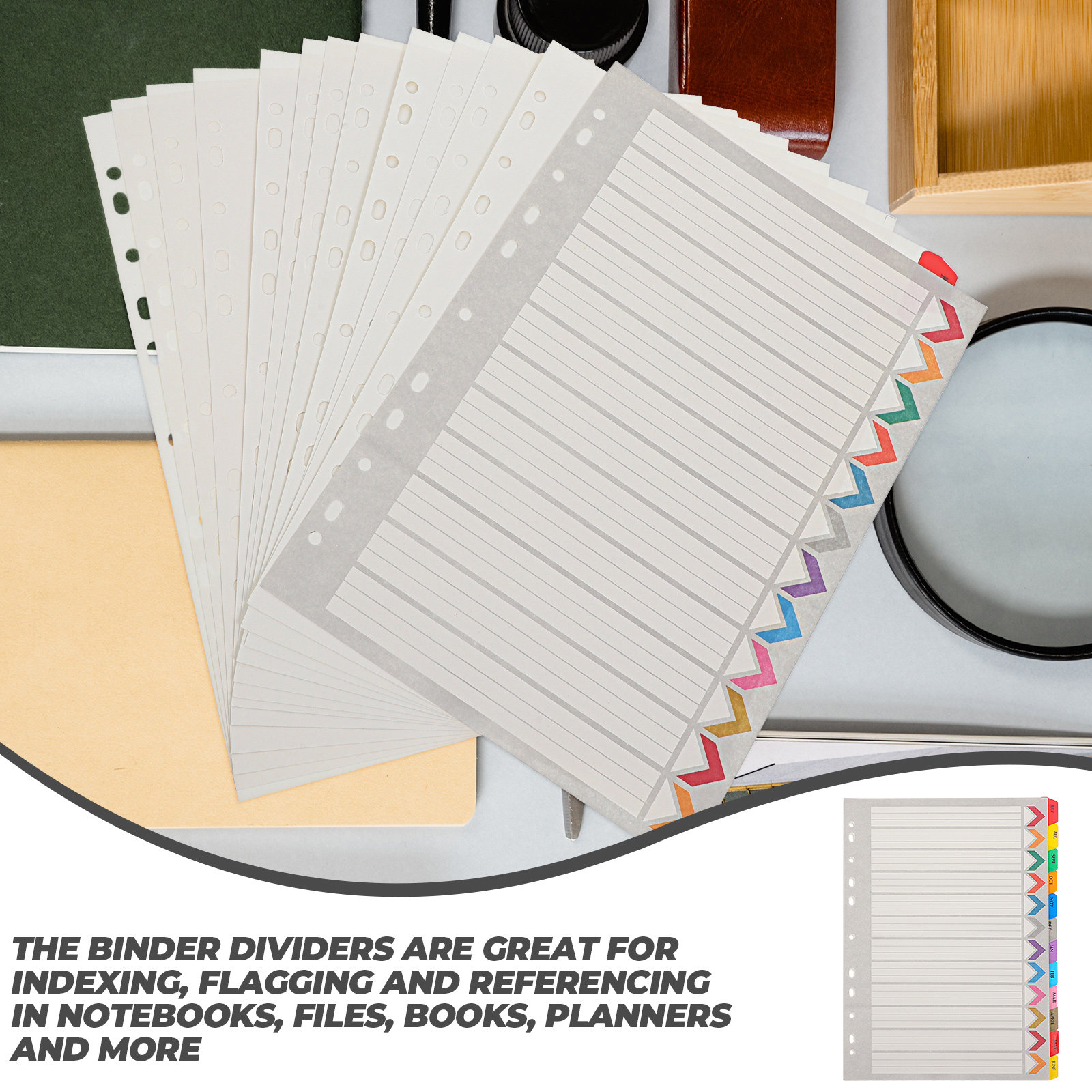 12 intercalaires pour classeur - Tab Divider A4 avis et prix